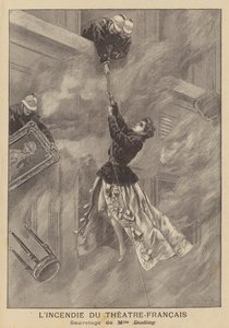 Fire at the Theatre-Francais, Paris by after Oswaldo Tofani