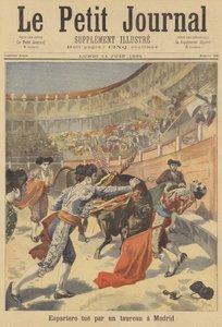 Spanish Bullfighter El Espartero Killed by a Bull in Madrid