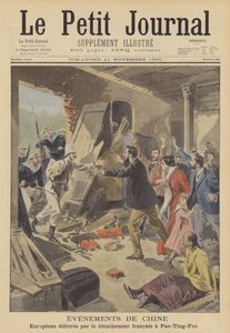 The Boxer Rebellion: Europeans rescued by a French detachment at Baoding