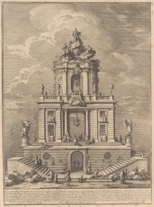 The Seconda Macchina for the Chinea of 1751: The Palace of Wisdom, Studies, and the Sciences by after Paolo Posi Giuseppe Vasi