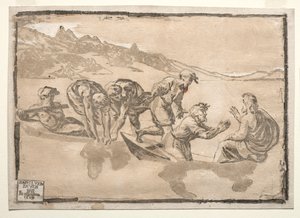 The Miraculous Draught of Fishes by after Raphael