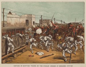 Capture of Egyptian trains by the Cavalry Brigade at Mahsameh Station