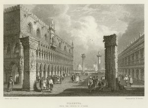Piazetta, from the Church of St Mark by Samuel (after) Prout