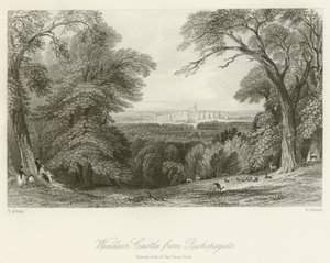 Windsor Castle from Bishopsgate, Surrey Side of the Great Park