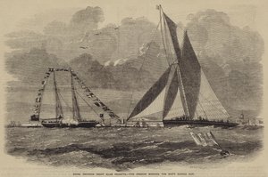 Royal Harwich Yacht Club Regatta, the Amazon winning the Sixty Guinea Cup by after Thomas Harrington Wilson