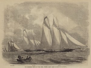 The Schooner Match of the Royal Thames Yacht Club by after Thomas Harrington Wilson