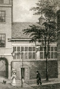 Barnards Inn Hall, 1830 by Thomas Hosmer after Shepherd