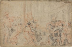 Christ among the Doctors by after Veronese
