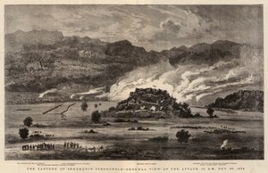 The Capture of Sekukunis Stronghold, General View of the Attack, 10 AM, 28 November 1879