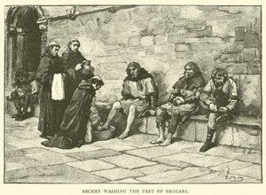 Becket Washing the Feet of Beggars