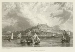 Cagliari, Sardinia by William after Westall