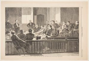 Jurors Listening to Counsel, Supreme Court, New City Hall, New York