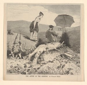 The Artist in the Country, from Appletons