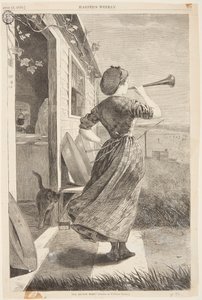 The Dinner Horn by after Winslow Homer