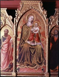 Altarpiece of Gerard Cossassi degli Assi, (detail) by also Manfredi de Battilori Bartolo di Fredi