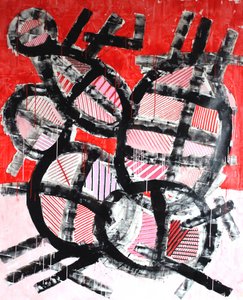 Dynamic Red Grid by andrea de ranieri
