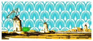 Windmills and Green Tank by andrea de ranieri