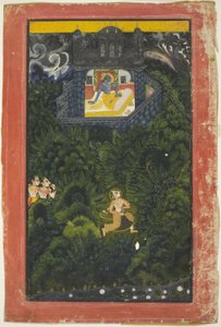 Abhisarika Nayika (Heroine Running to Meet Her Lover) by anonymous 