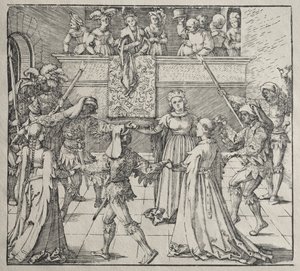 The Masquerade by attributed to Albrecht Dürer