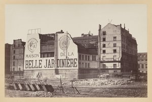 La Belle Jardinière: the store on Rue de la Cité during its demolition, Paris by attributed to Charles Marville