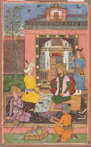 A Feast in a Pavilion Setting by attributed to Muhammad Ali