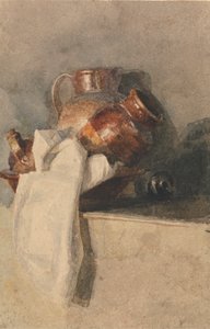 Still Life with Pitchers on a Shelf