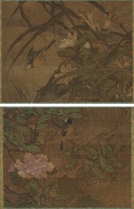 Birds and Flowers by attributed to Sesshū Tōyō