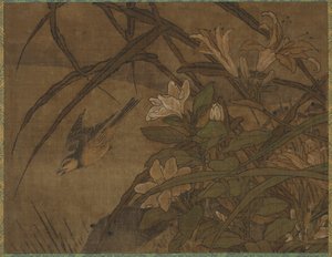 Birds and Flowers by attributed to Sesshū Tōyō
