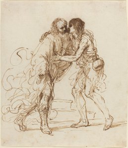 The Return of the Prodigal Son by called Guercino Giovanni Francesco Barbieri