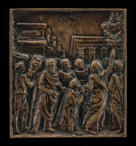 Augustus and the Sibyl by called Riccio Andrea Briosco