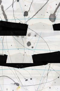 Abstract Black Splatters