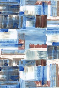 Abstract Blue Brown Layers