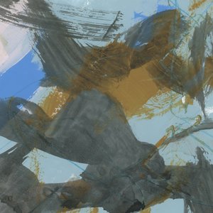 Abstract Blue Gold Flow by cartissi