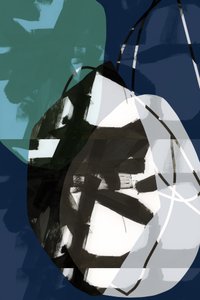 Abstract Blue Layers