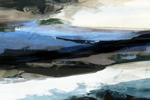 Abstract Blue Waterscape by cartissi