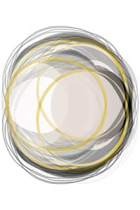 Abstract Gold Circles by cartissi