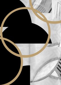 Abstract Gold Circles