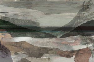 Abstract Mountain Serenity by cartissi