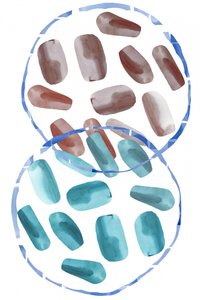 Abstract Watercolor Circles by cartissi