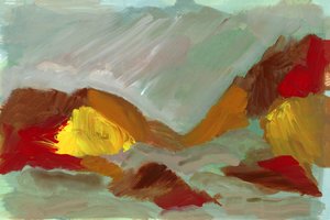 Autumn Abstract Landscape by cartissi