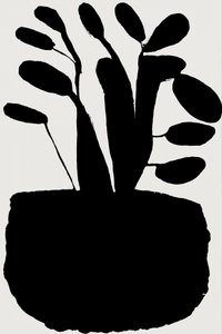 Black Botanical Silhouette by cartissi