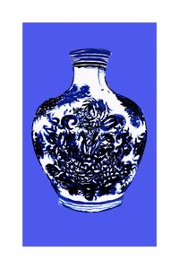 Blue and White Vase by cartissi