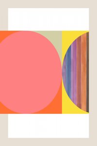 Coral Circle Stripes by cartissi