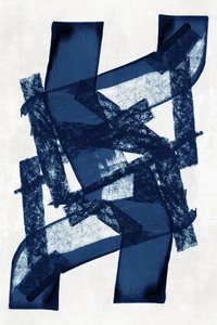 Deep Blue Abstract Shapes by cartissi