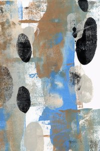 Earthy Blue Strokes