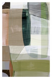 Earthy Green Abstract Shapes by cartissi