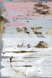 Golden Pink Abstract