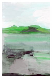 Green Abstract Landscape
