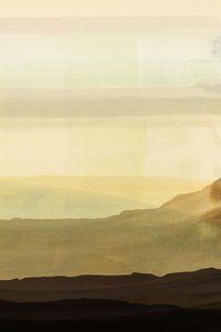 Hazy Golden Mountains by cartissi