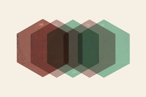 Muted Hexagon Overlap by cartissi